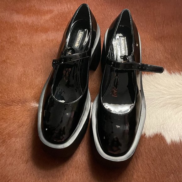 Olivia Platform Pump In Black Patent Leather - Picture 9 of 9